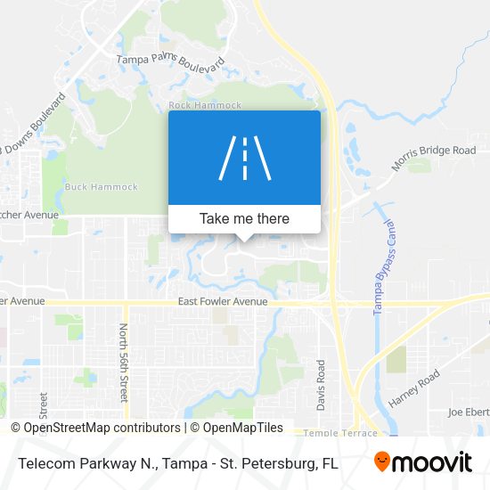 Mapa de Telecom Parkway N.