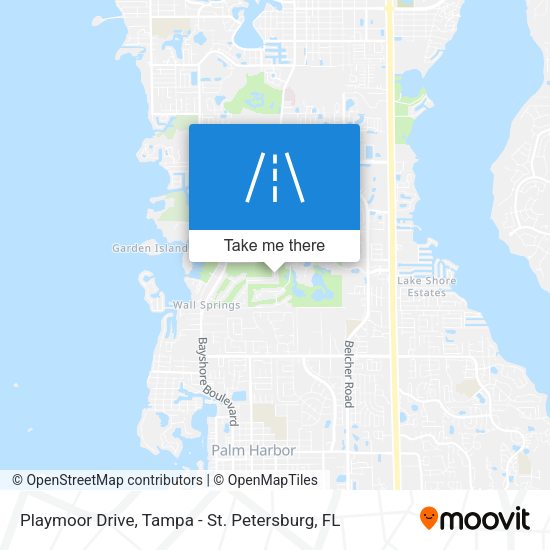 Playmoor Drive map