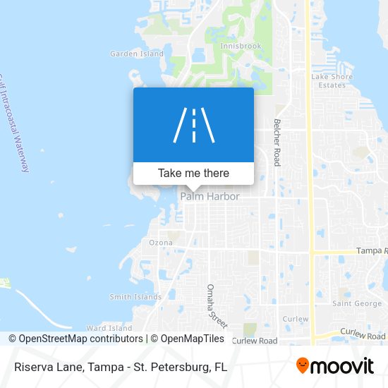 Riserva Lane map