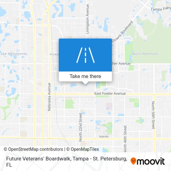 Future Veterans' Boardwalk map