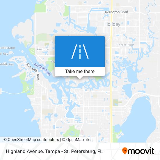 Mapa de Highland Avenue