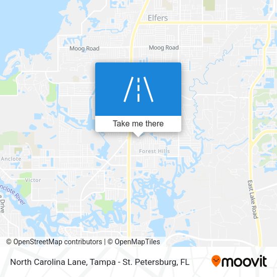 Mapa de North Carolina Lane