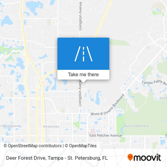 Deer Forest Drive map