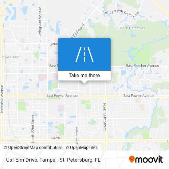 Usf Elm Drive map