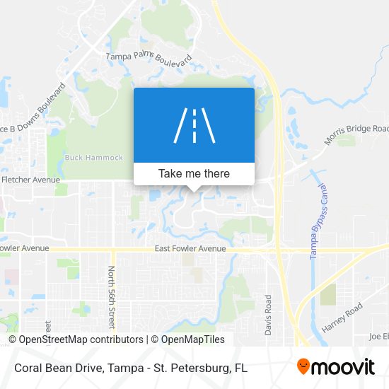Mapa de Coral Bean Drive