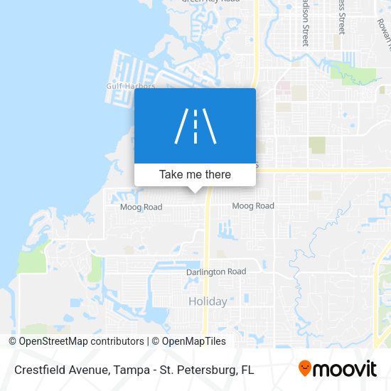 Mapa de Crestfield Avenue