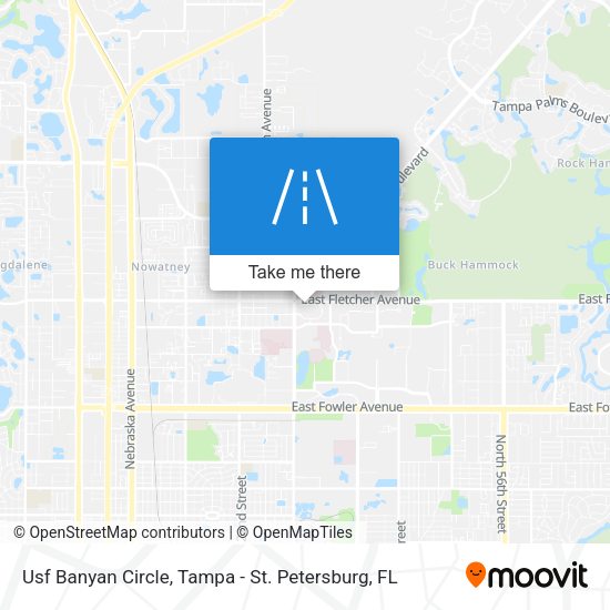 Usf Banyan Circle map