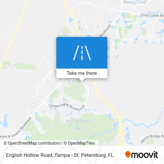 English Hollow Road map