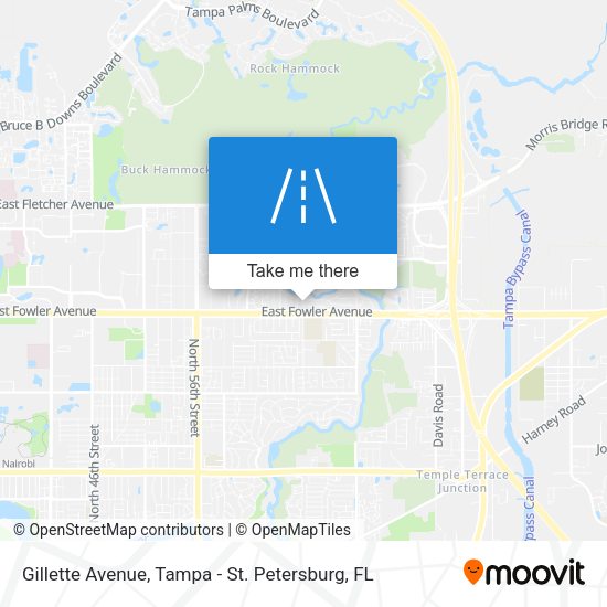 Gillette Avenue map