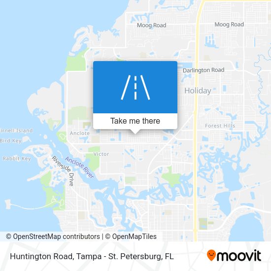 Huntington Road map