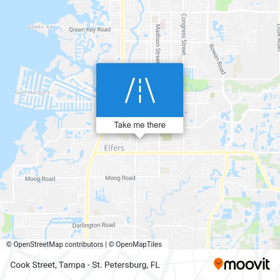Cook Street map