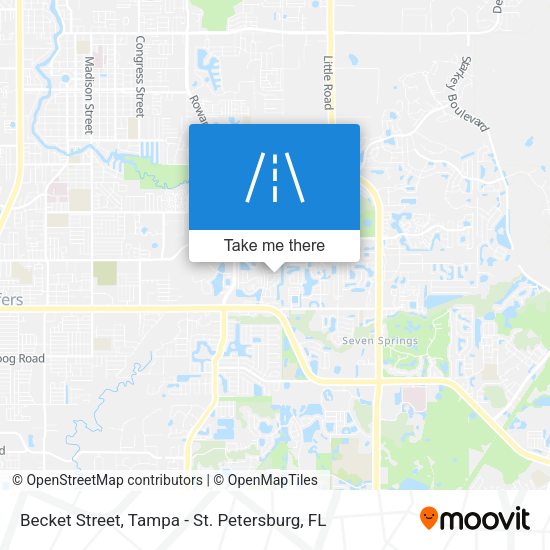 Mapa de Becket Street