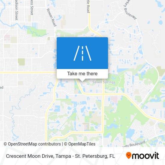 Mapa de Crescent Moon Drive