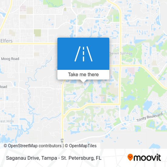 Mapa de Saganau Drive