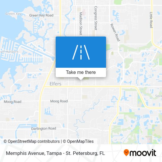 Mapa de Memphis Avenue