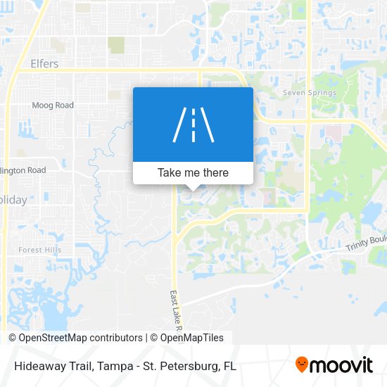 Hideaway Trail map