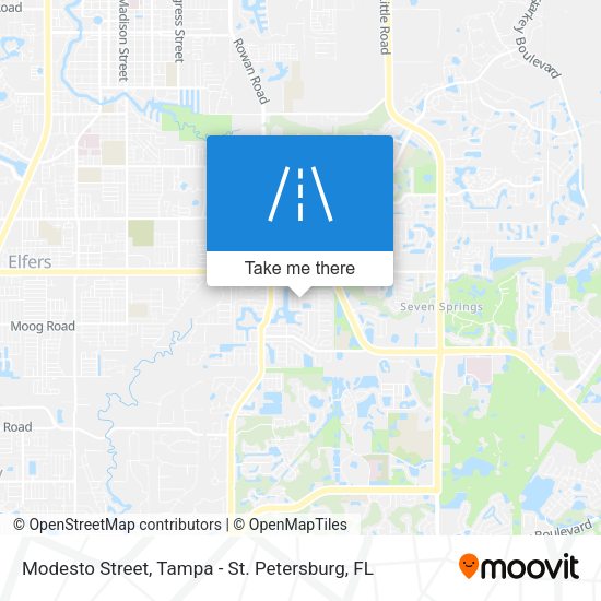 Modesto Street map