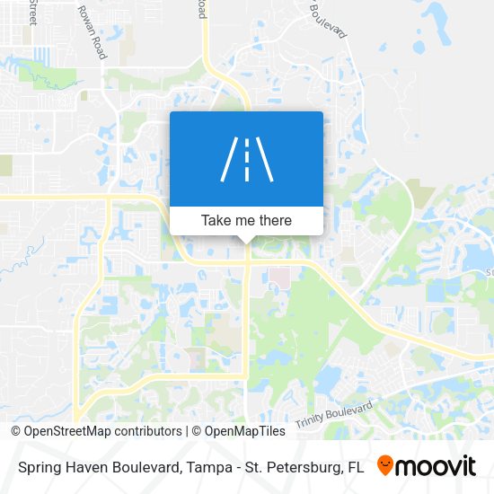 Spring Haven Boulevard map