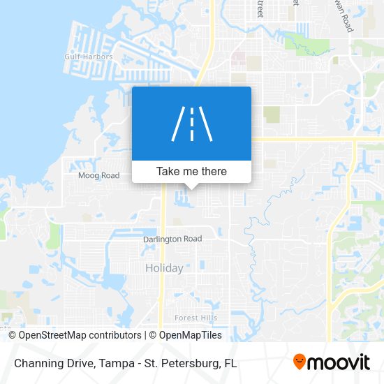 Channing Drive map