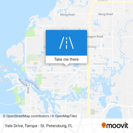 Yale Drive map