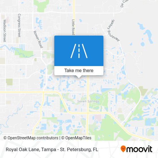 Royal Oak Lane map