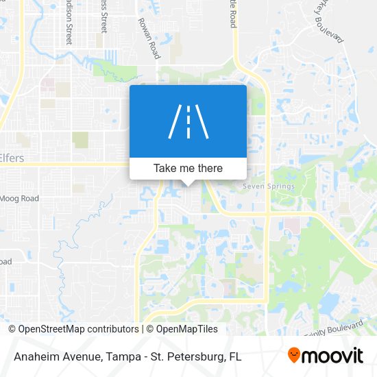 Anaheim Avenue map