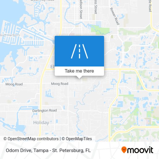 Odom Drive map