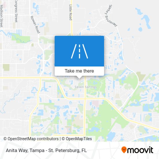 Anita Way map