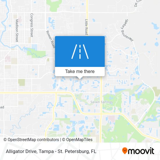 Mapa de Alligator Drive