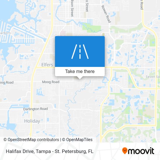 Halifax Drive map