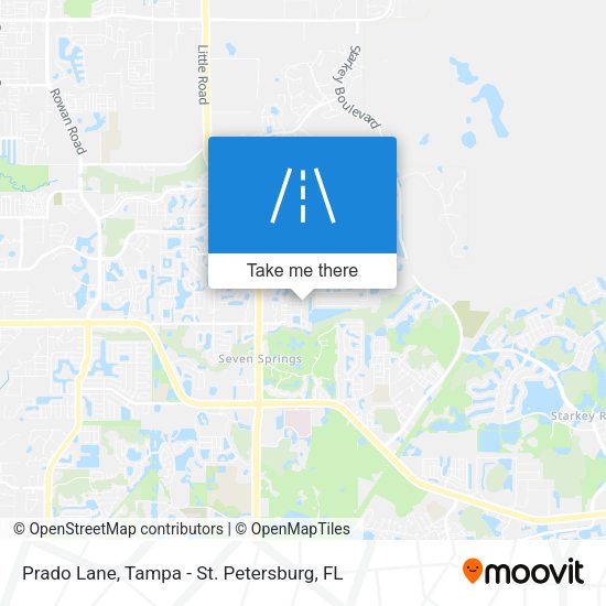 Prado Lane map