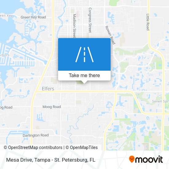 Mesa Drive map