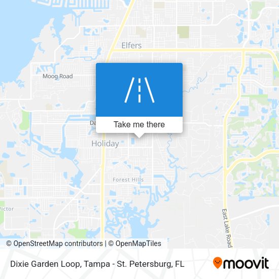Dixie Garden Loop map