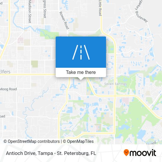 Mapa de Antioch Drive