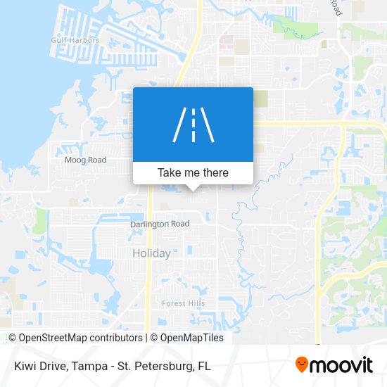 Kiwi Drive map
