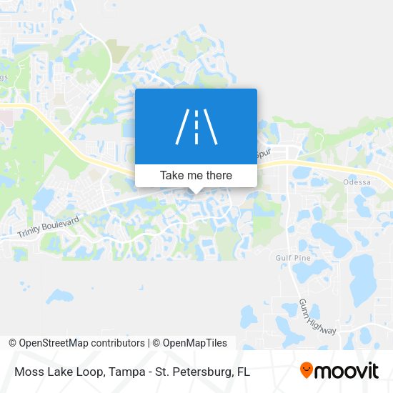 Moss Lake Loop map