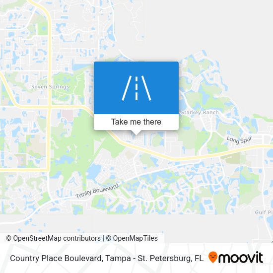 Country Place Boulevard map