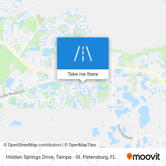 Hidden Springs Drive map