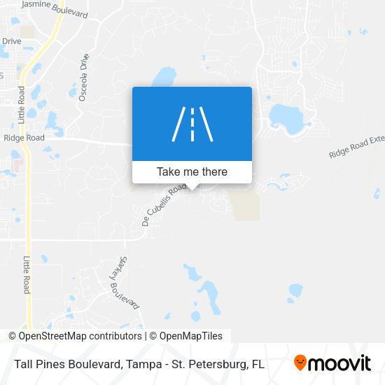 Tall Pines Boulevard map