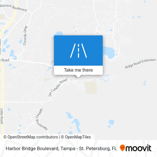 Harbor Bridge Boulevard map