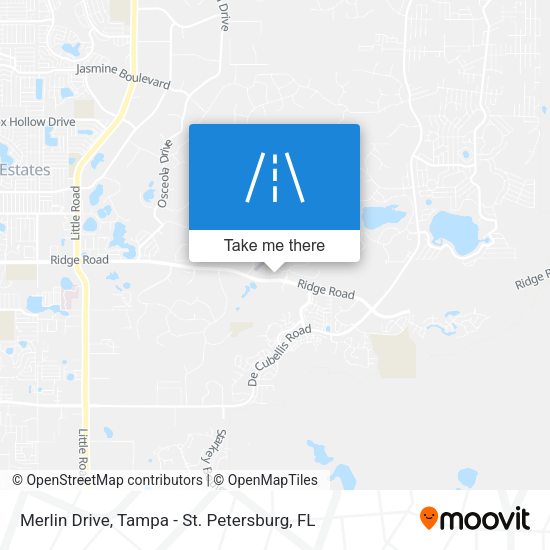 Merlin Drive map