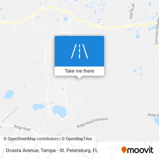 Ocasta Avenue map