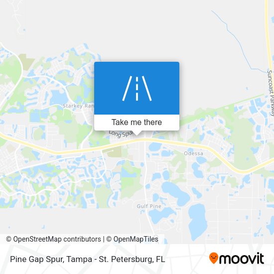 Pine Gap Spur map