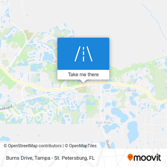 Burns Drive map