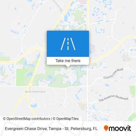 Evergreen Chase Drive map