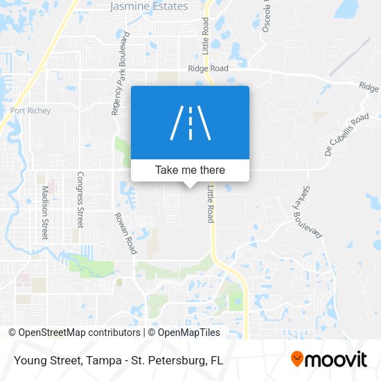 Mapa de Young Street