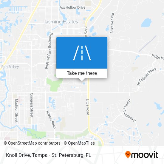 Knoll Drive map