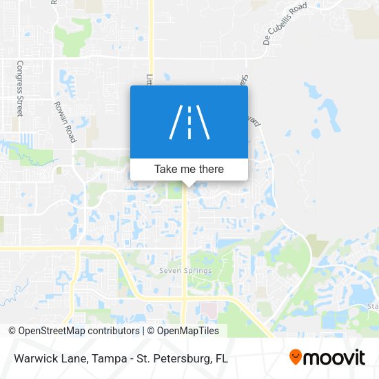 Warwick Lane map