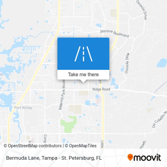 Bermuda Lane map