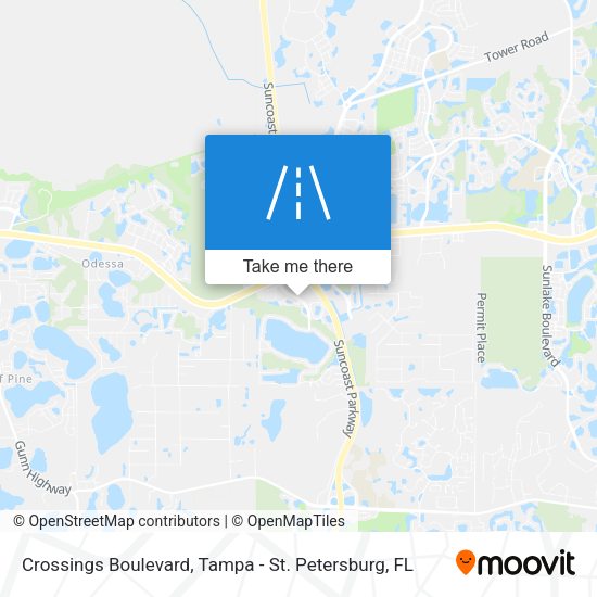 Crossings Boulevard map